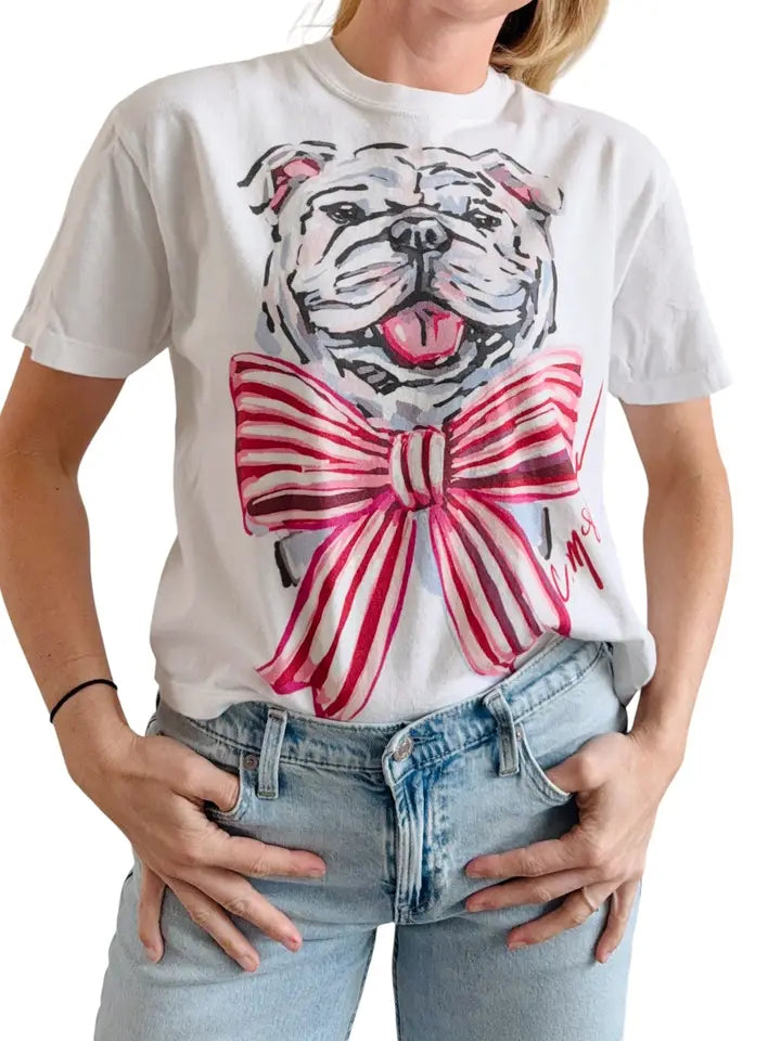 Bulldog Bow T-Shirt