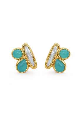 Arch Earrings | Aquamarine