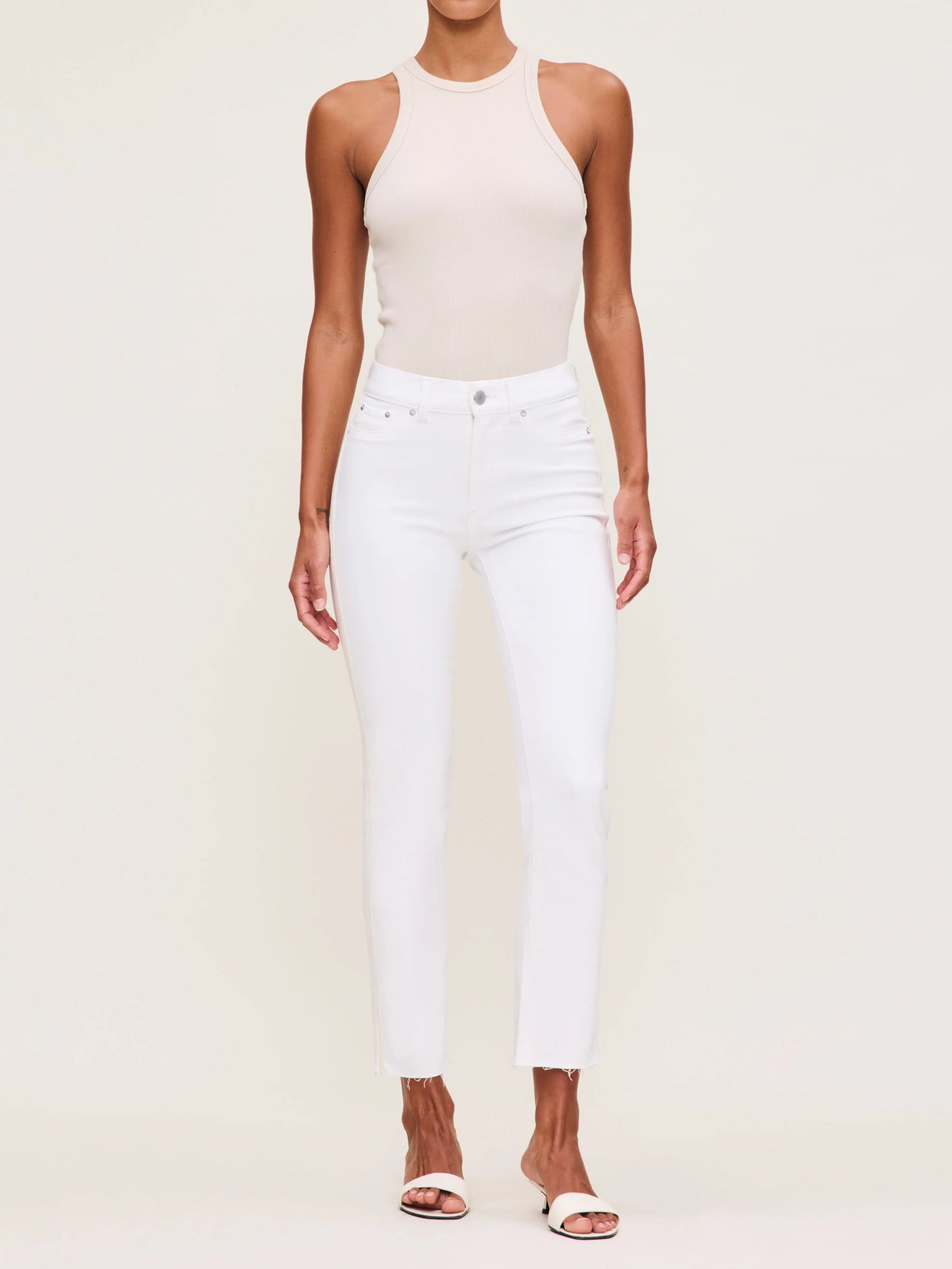 Mara Straight White Stripe