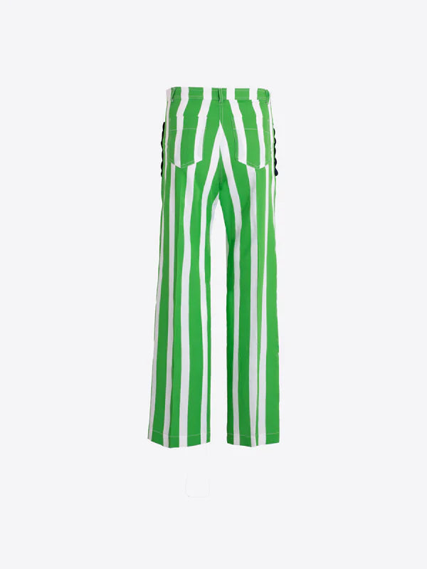 Green Striped Pant