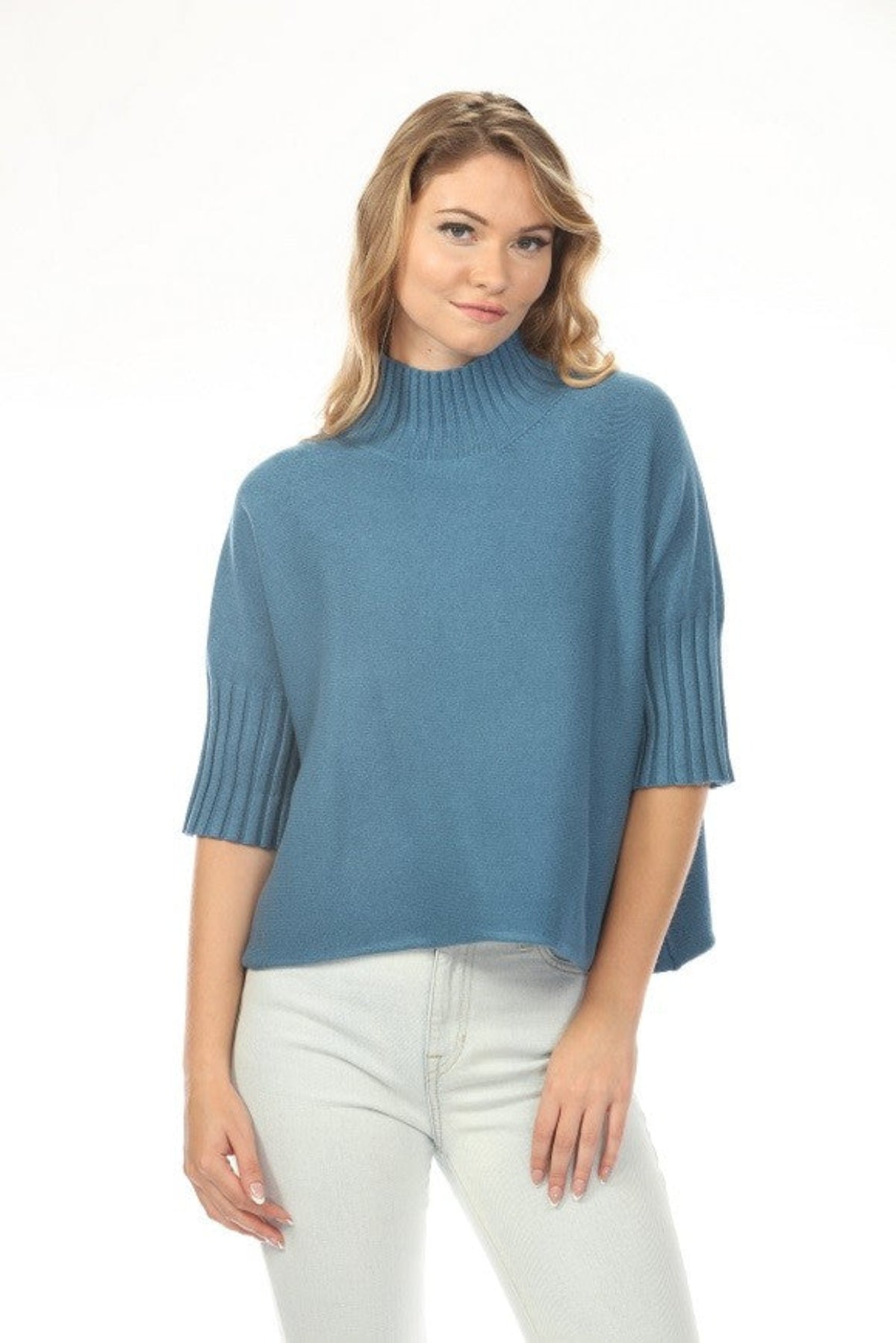 The Maple Turtleneck | Teal