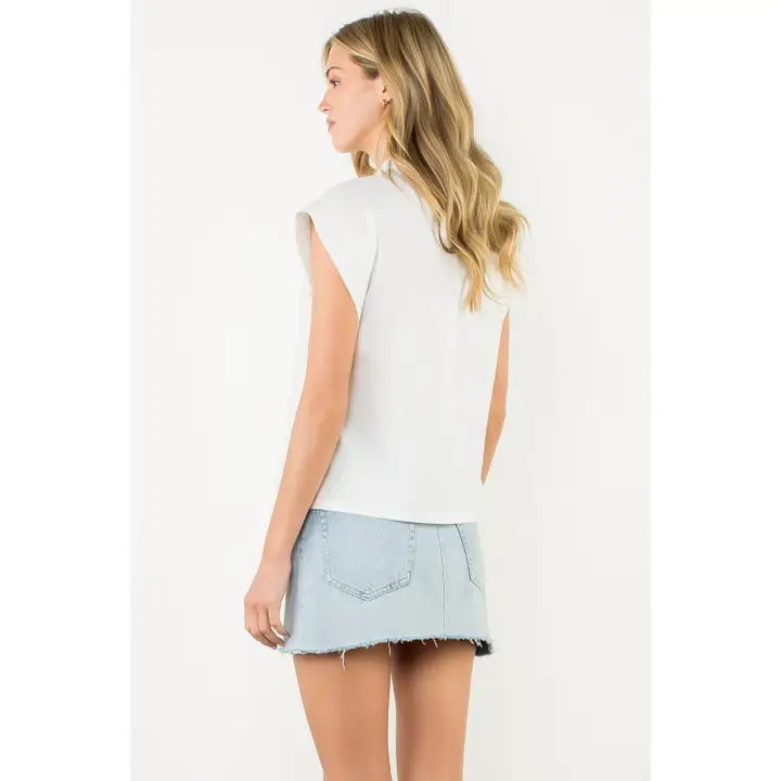 Quilted Sleeve Top