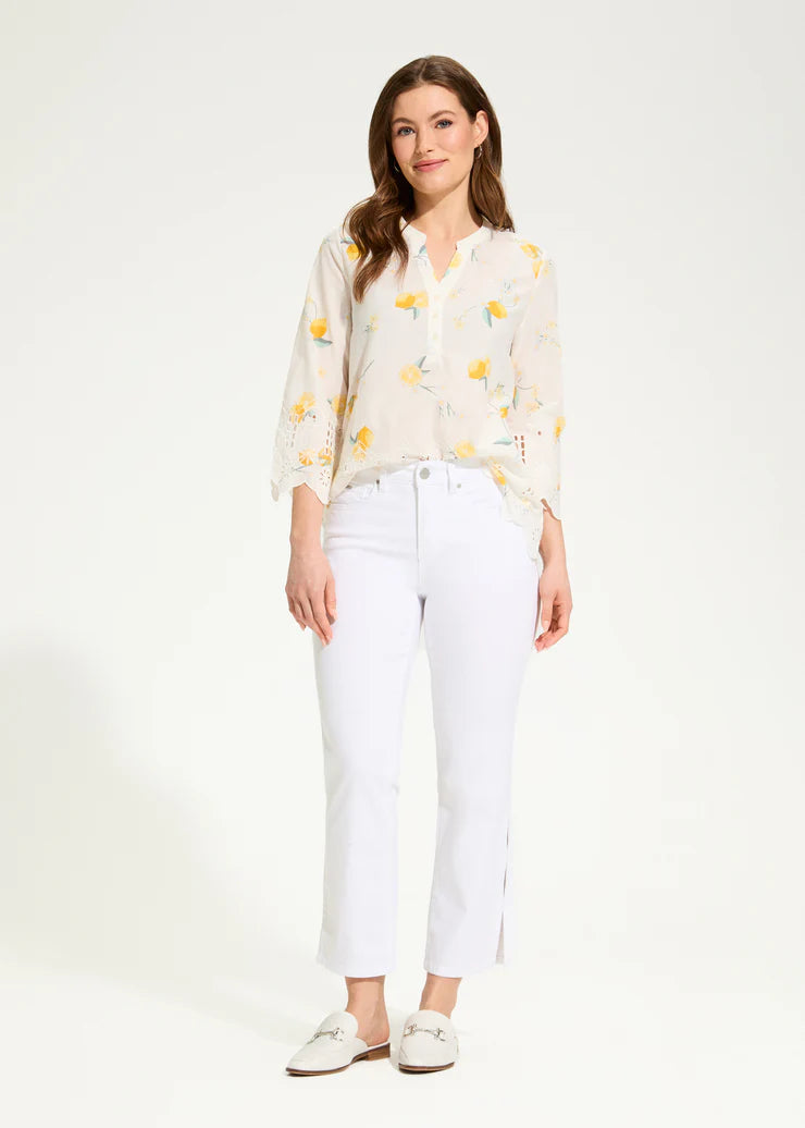 Olivia Boot Crop | White