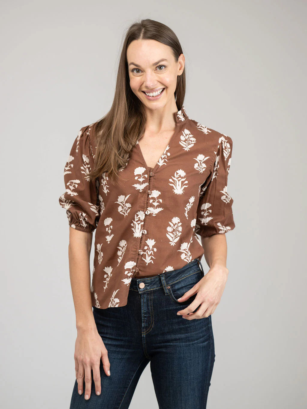 Lily Top | Chocolate Flower