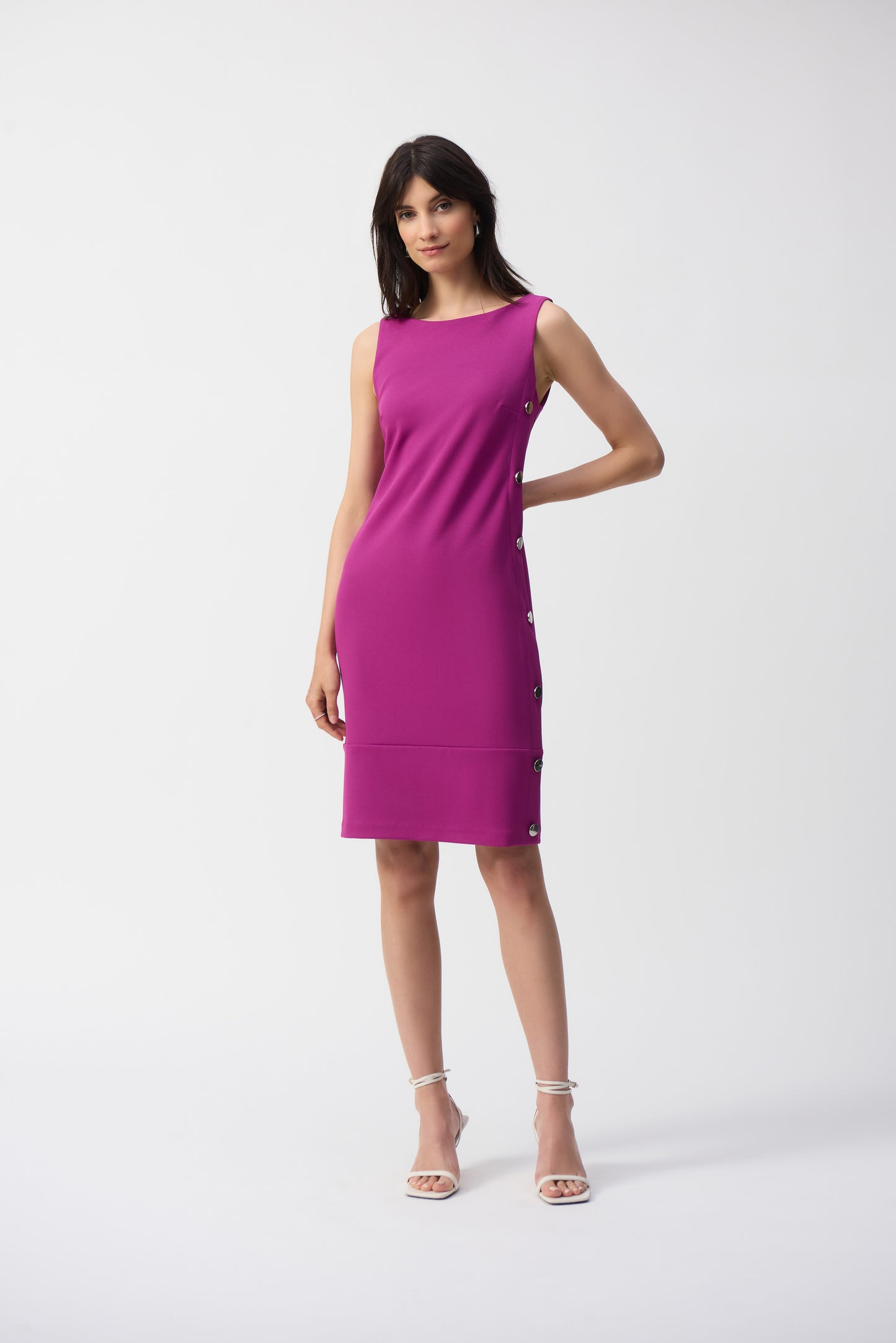 Crepe Sleeveless Dress | Orchid