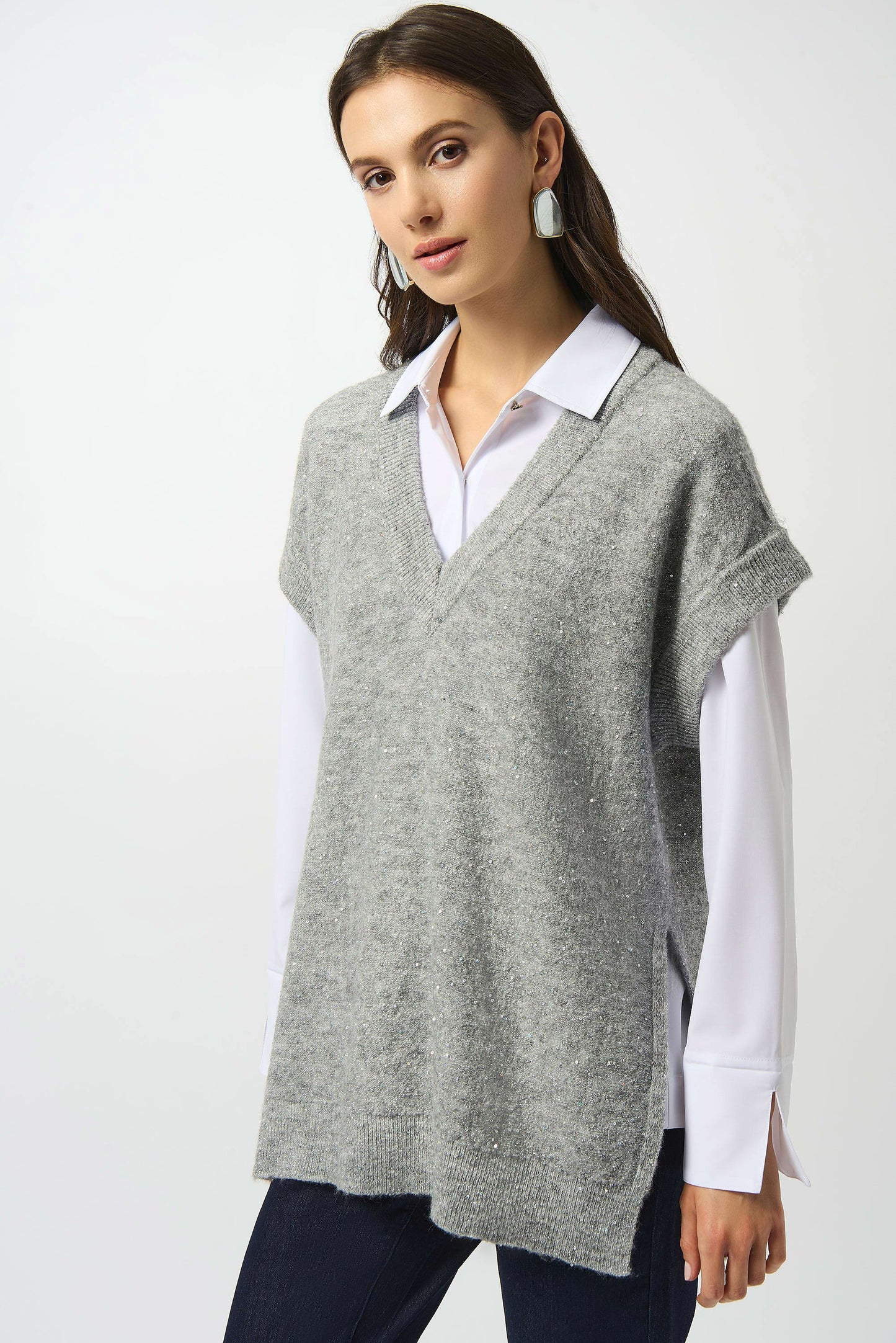 Tunic Sweater W/ Sequins