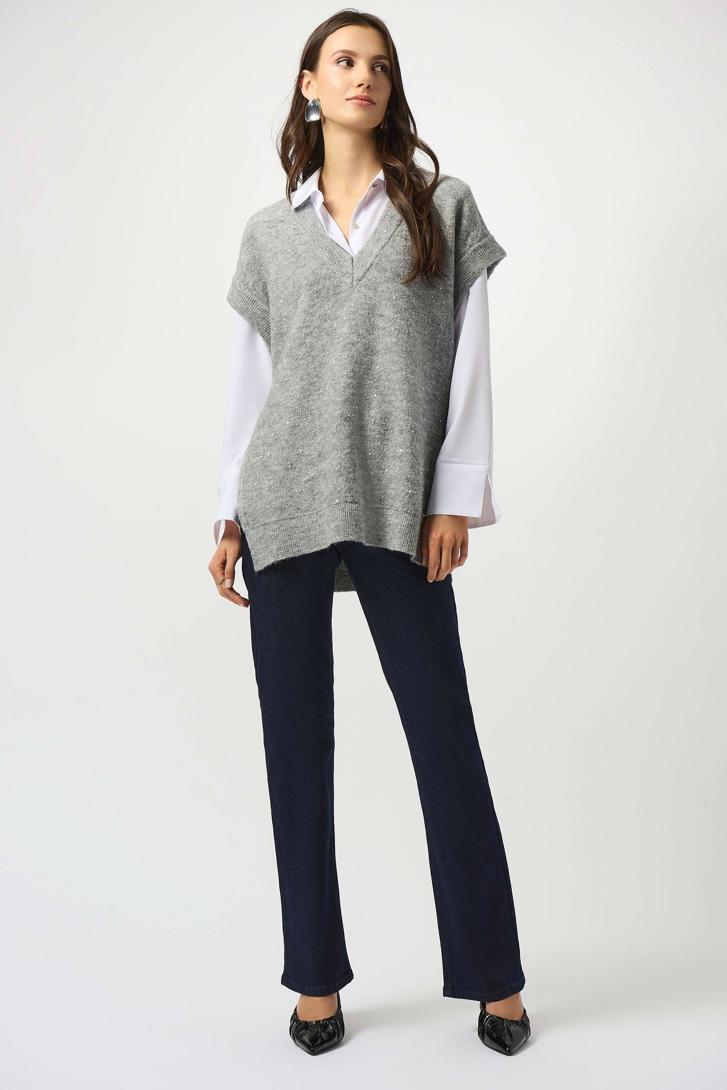 Tunic Sweater W/ Sequins