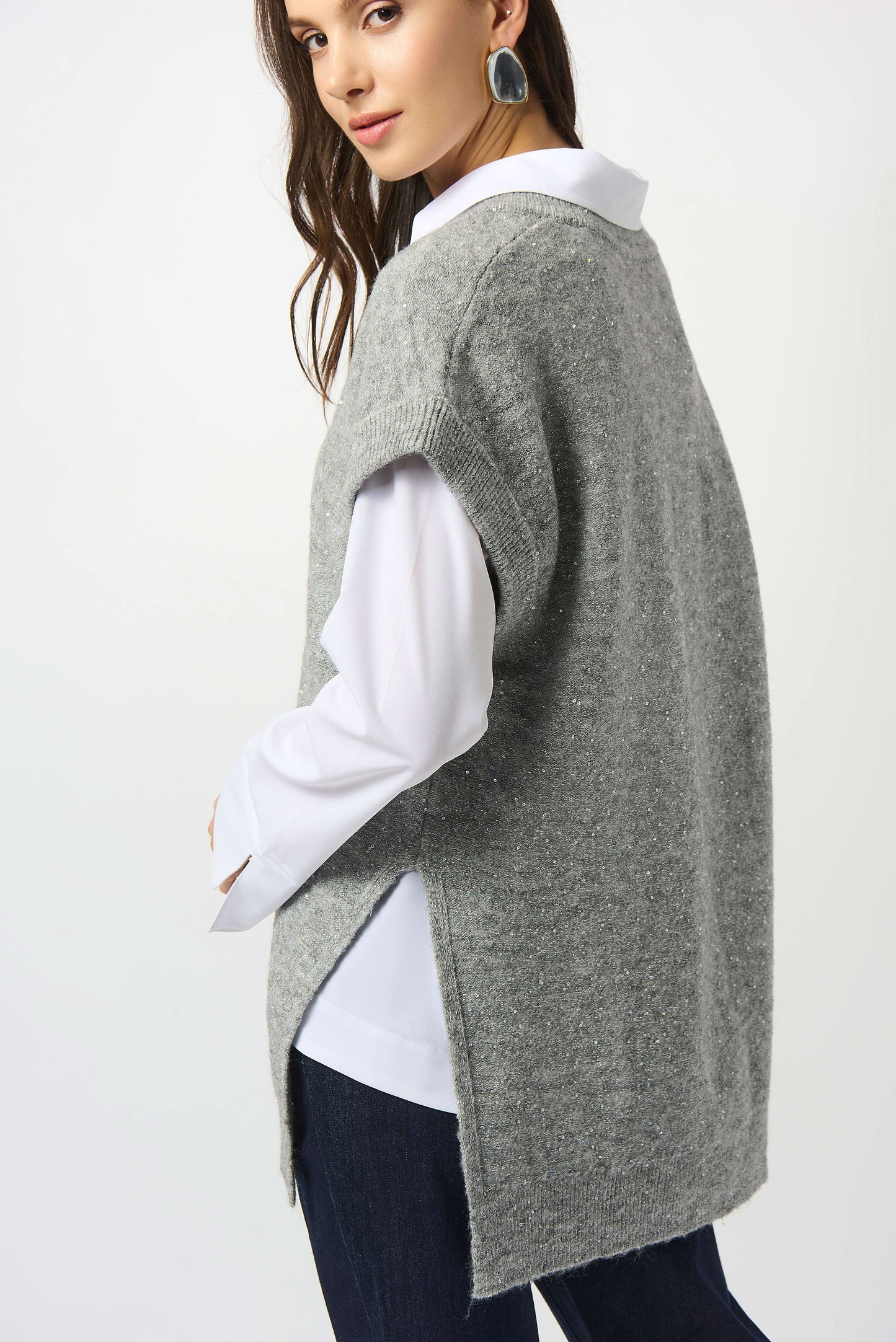 Tunic Sweater W/ Sequins