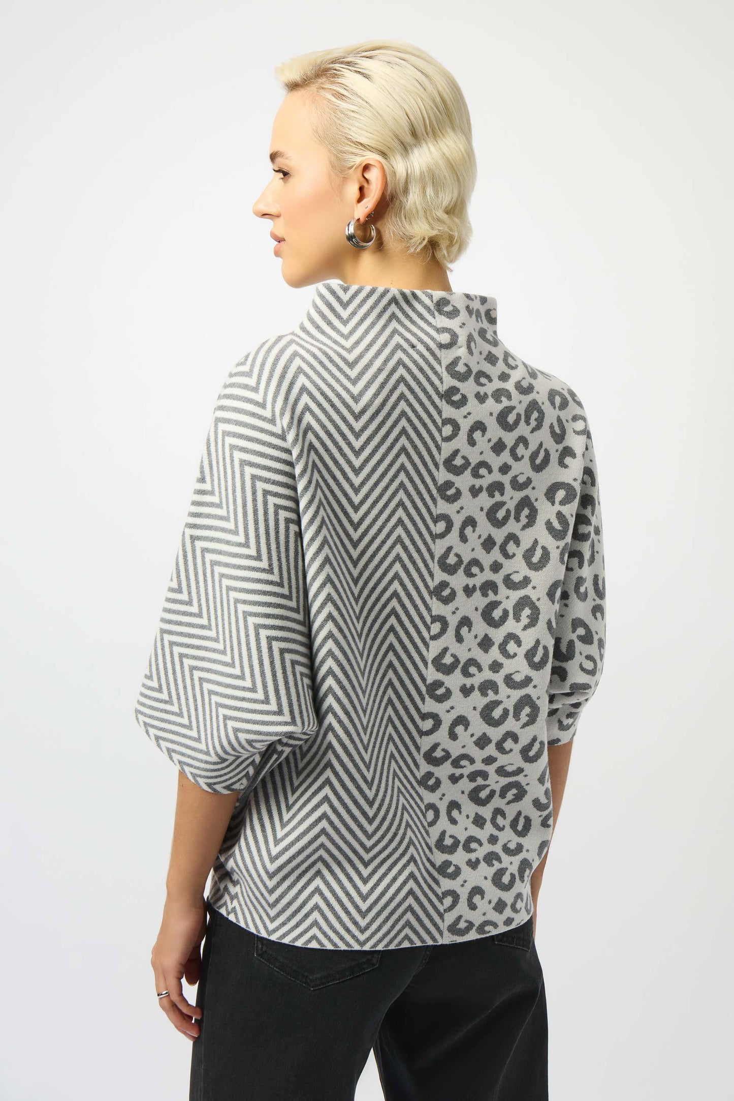 Animal/Herringbone Sweater
