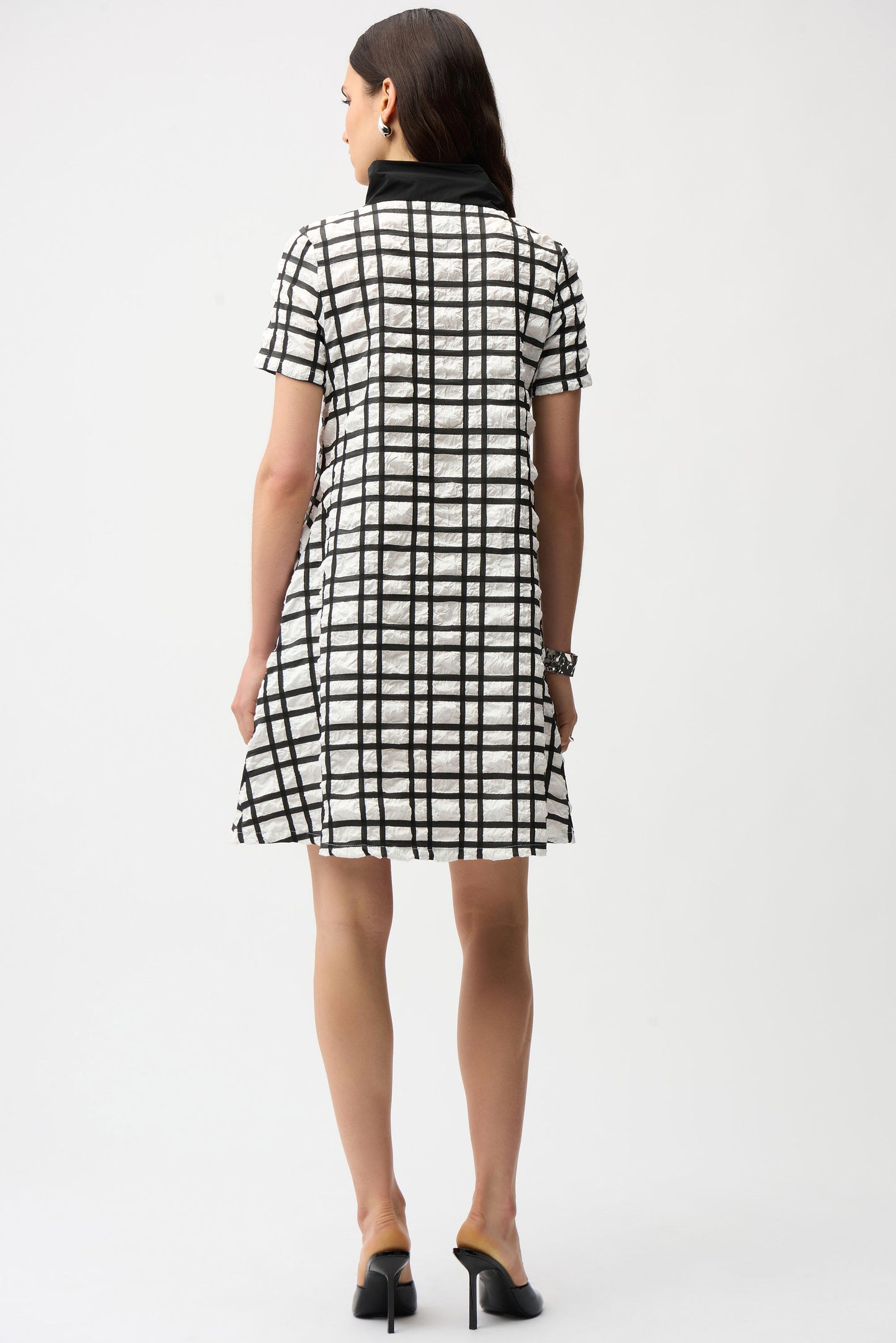 Jacquard Plaid A-line Dress