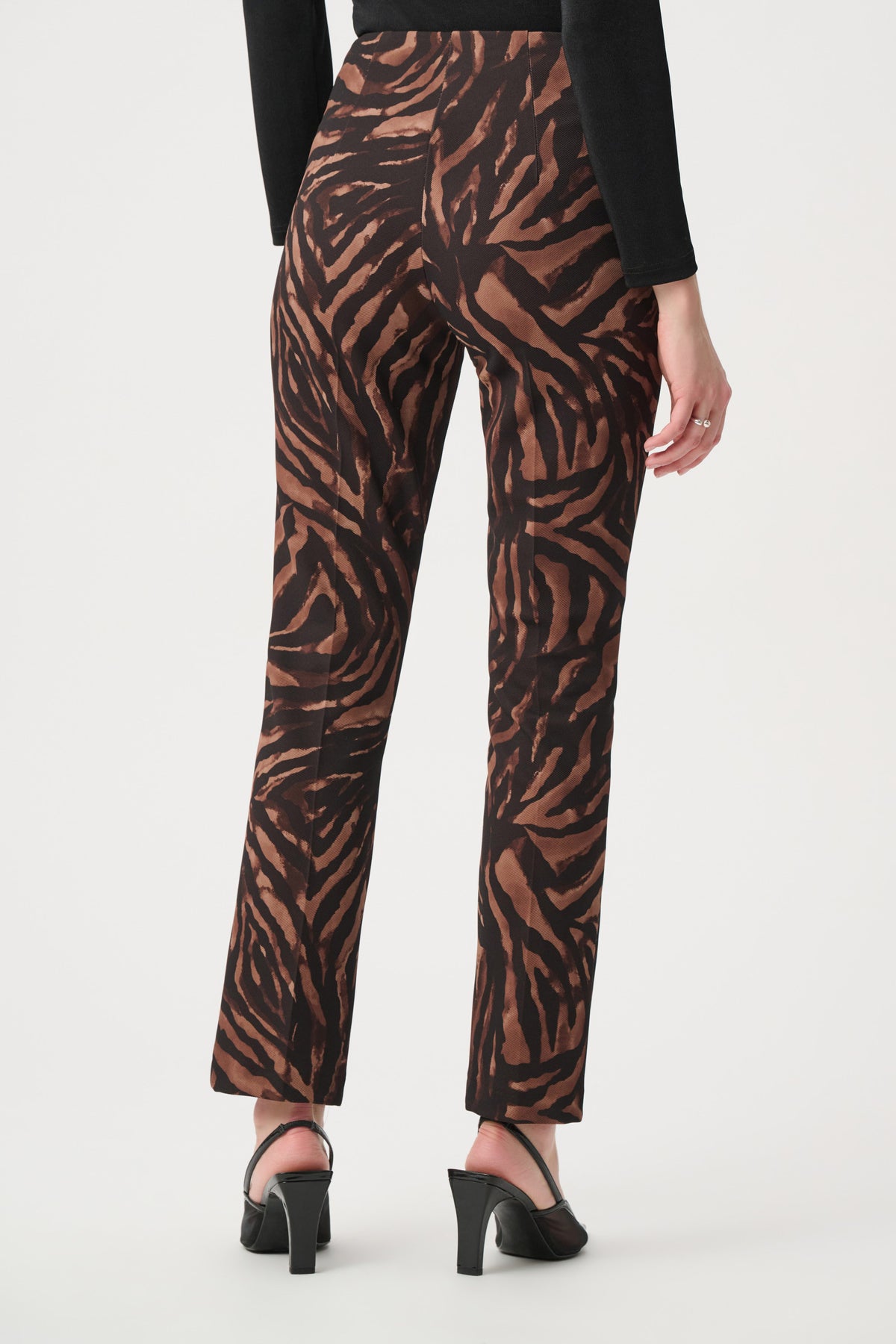 Animal Print Twill Pants