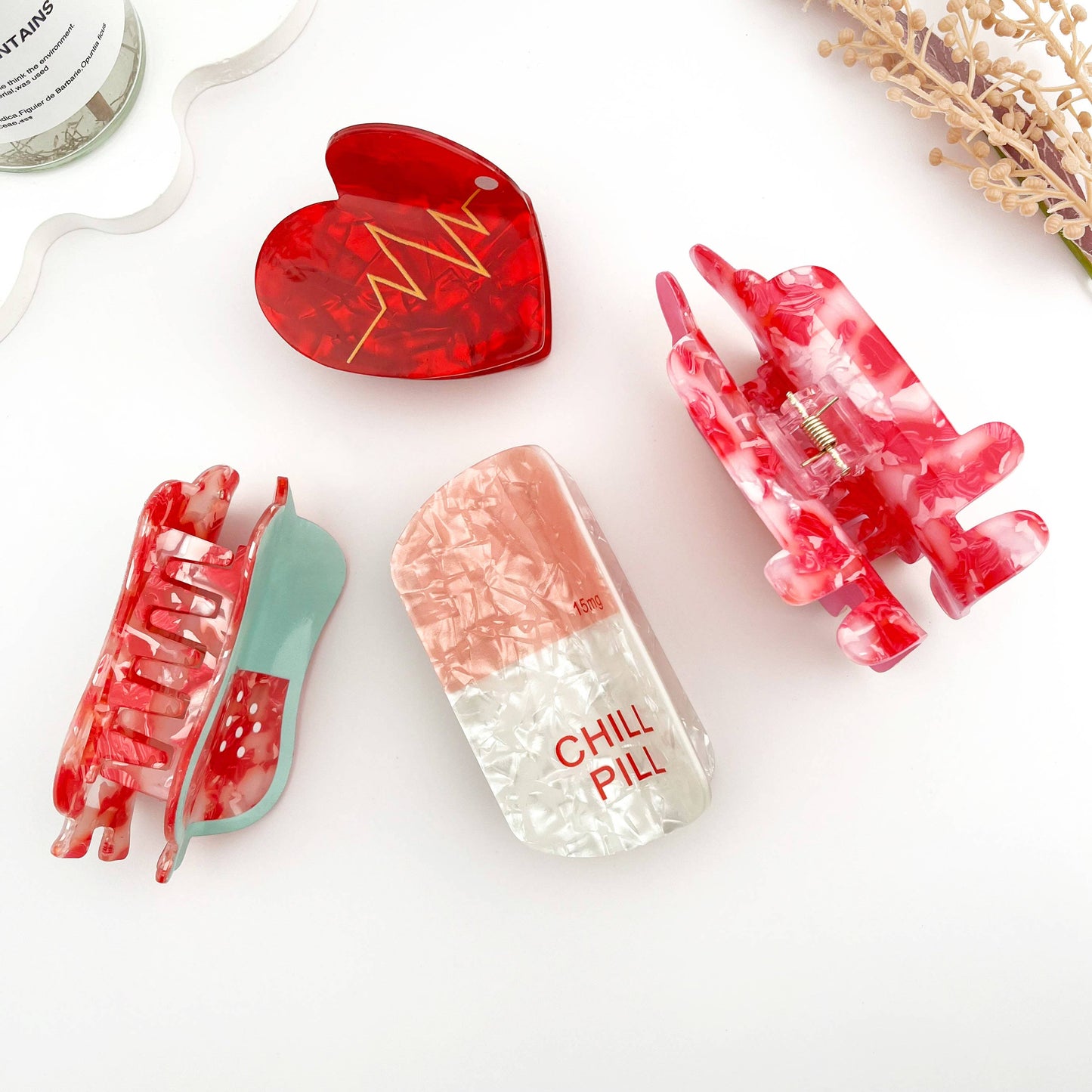 ๐ฅ Cute Medical Hair Claw โ Nurse & Doctor Clip Series: Capsule