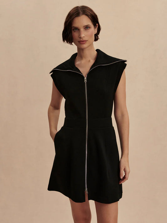 Rebecca Zip Dress | Black