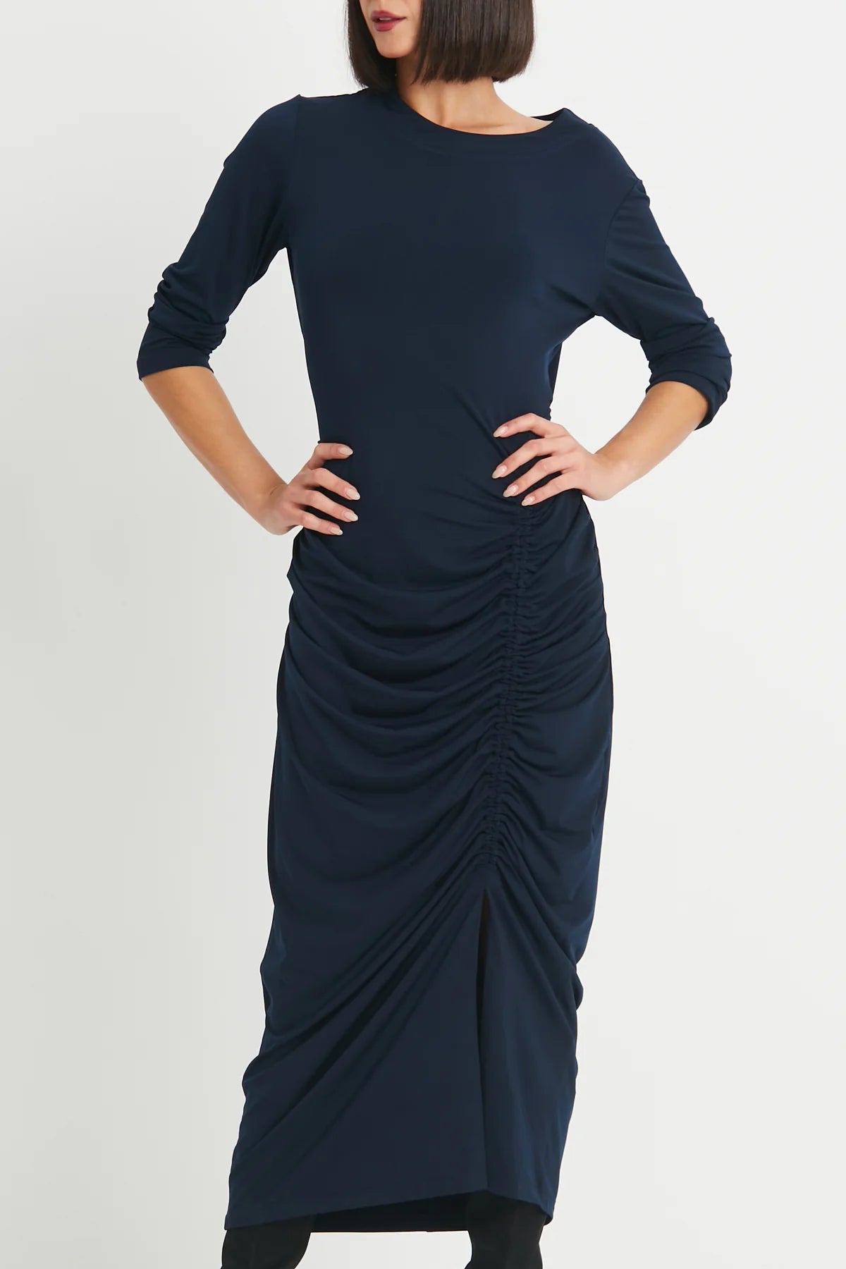 Gather Dress | Midnight