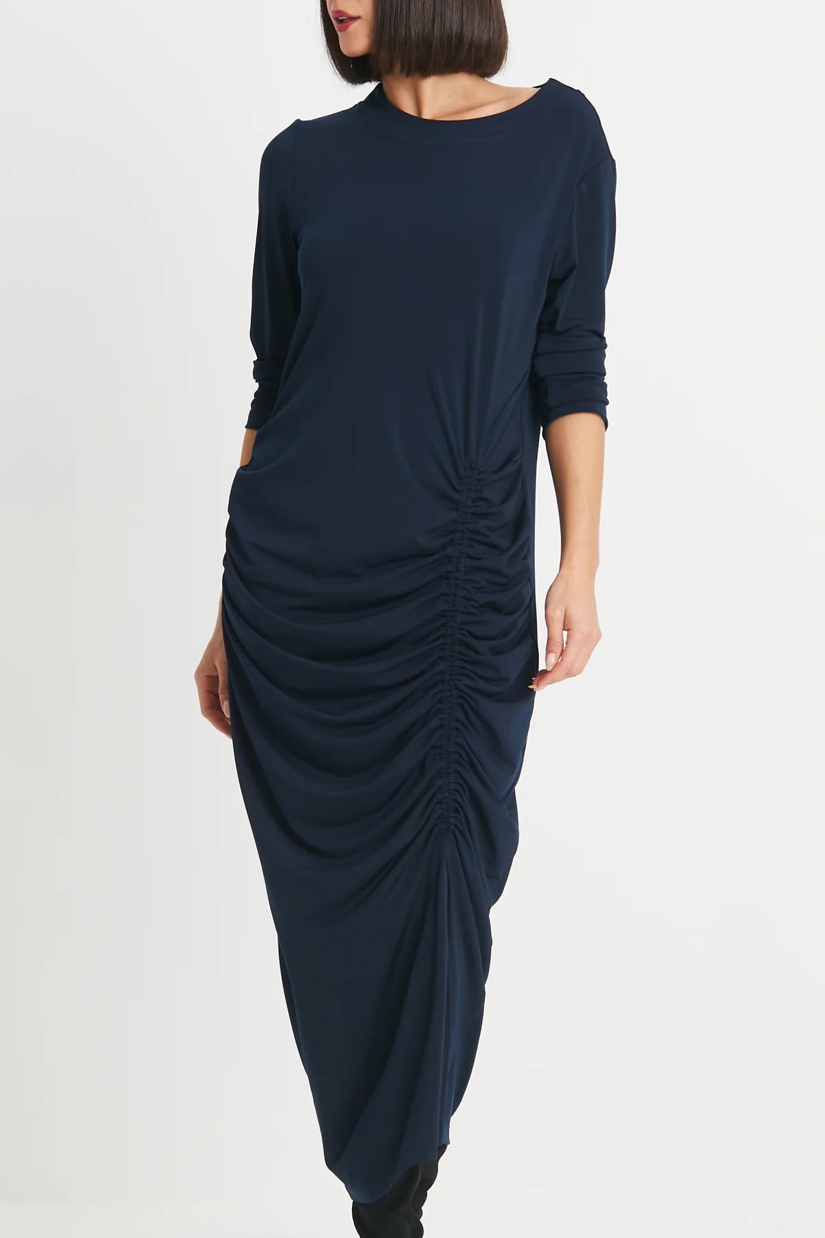 Gather Dress | Midnight