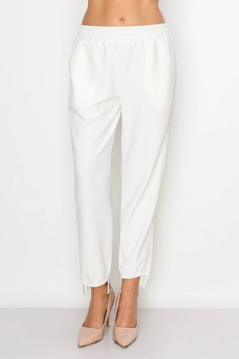 Katie Knit Pant | White