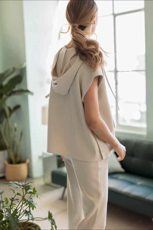 Kyle Poncho Top | Beige