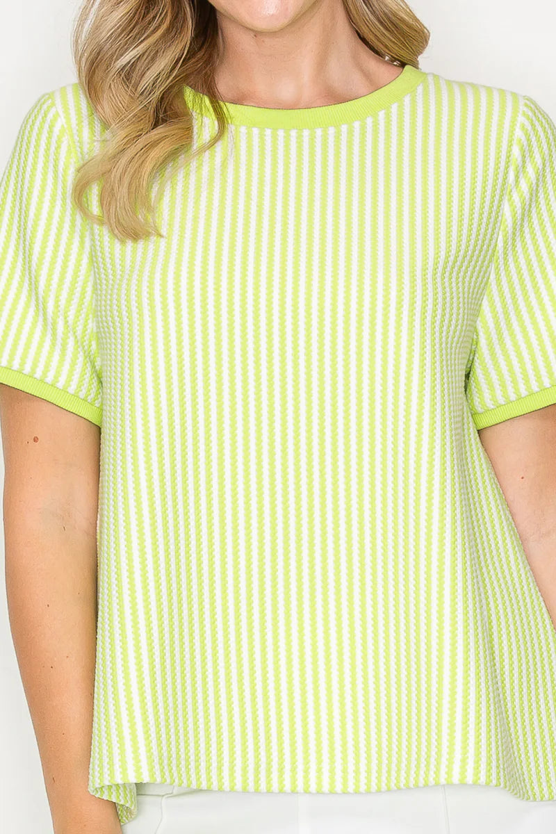 Karissa Knit Top | Lime