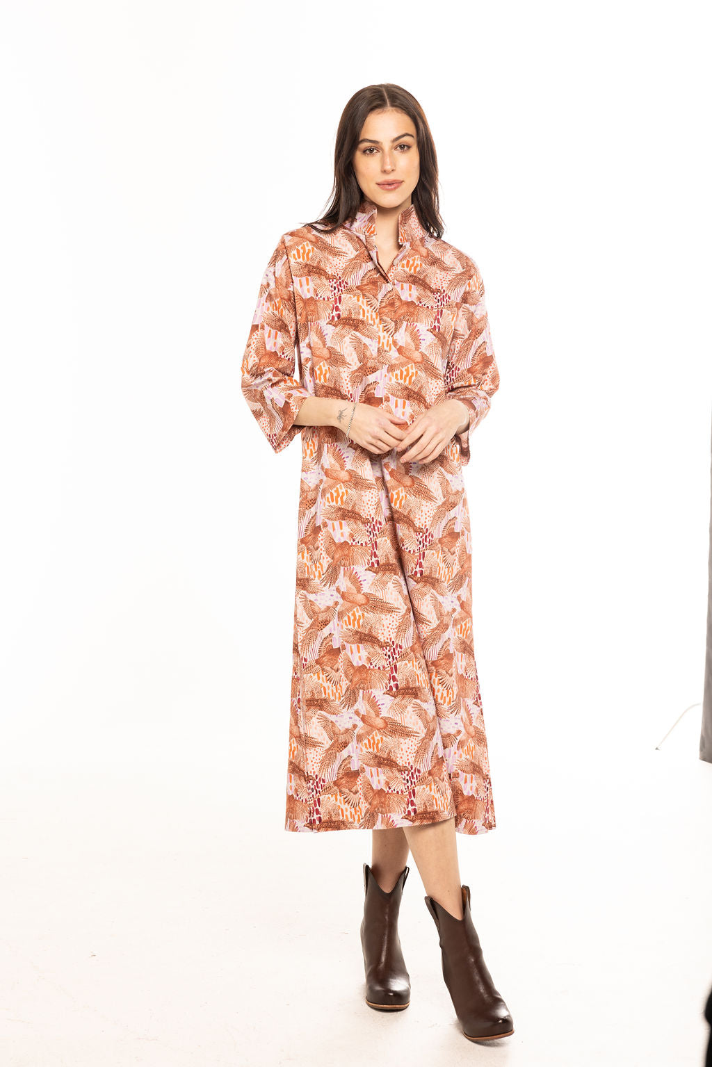 Grace Dress | Pheasant Bouquet