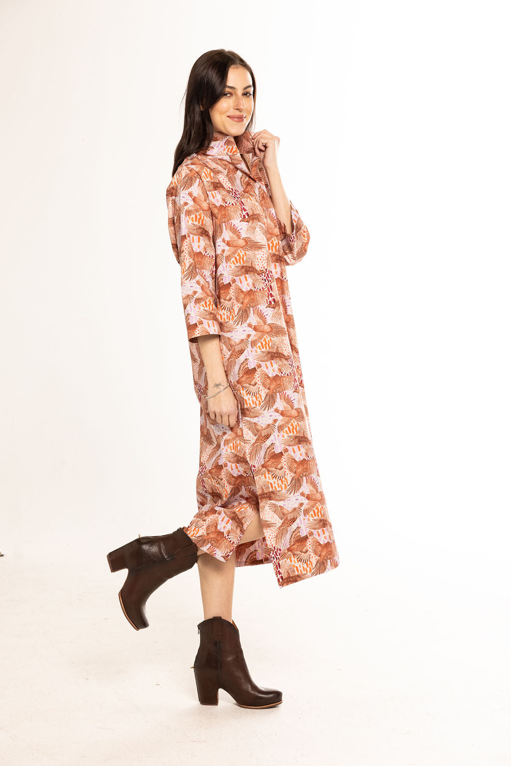 Grace Dress | Pheasant Bouquet