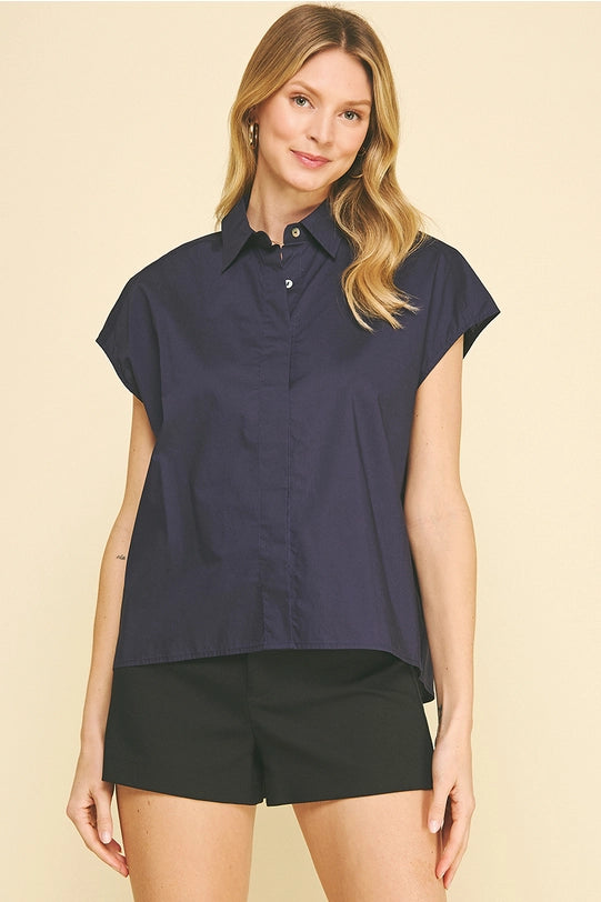 Basic Blouse | Navy