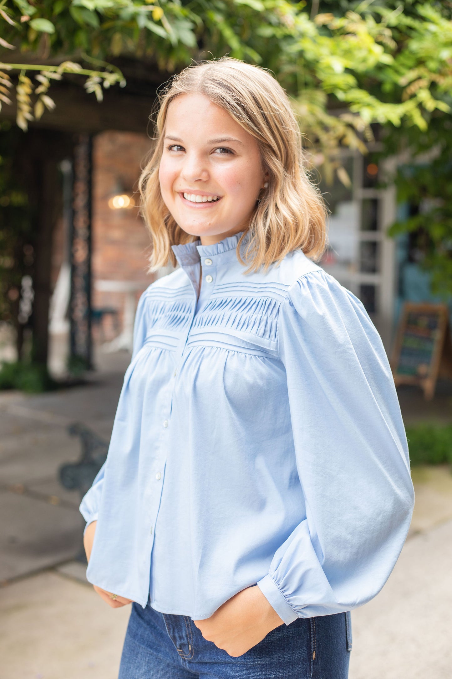 Lindy Blouse | Blue