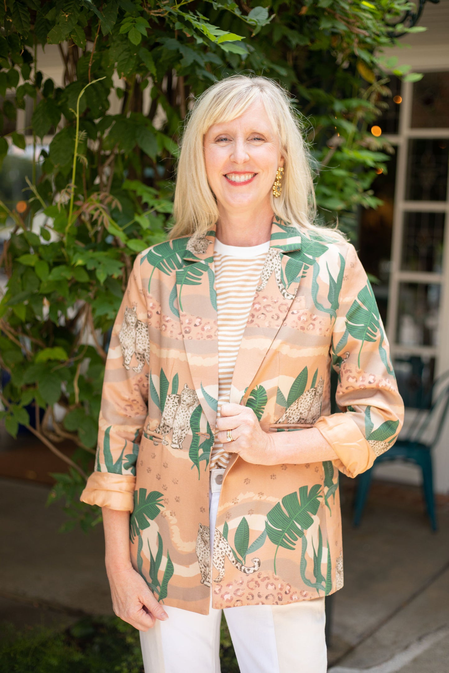 Jungle Print Blazer