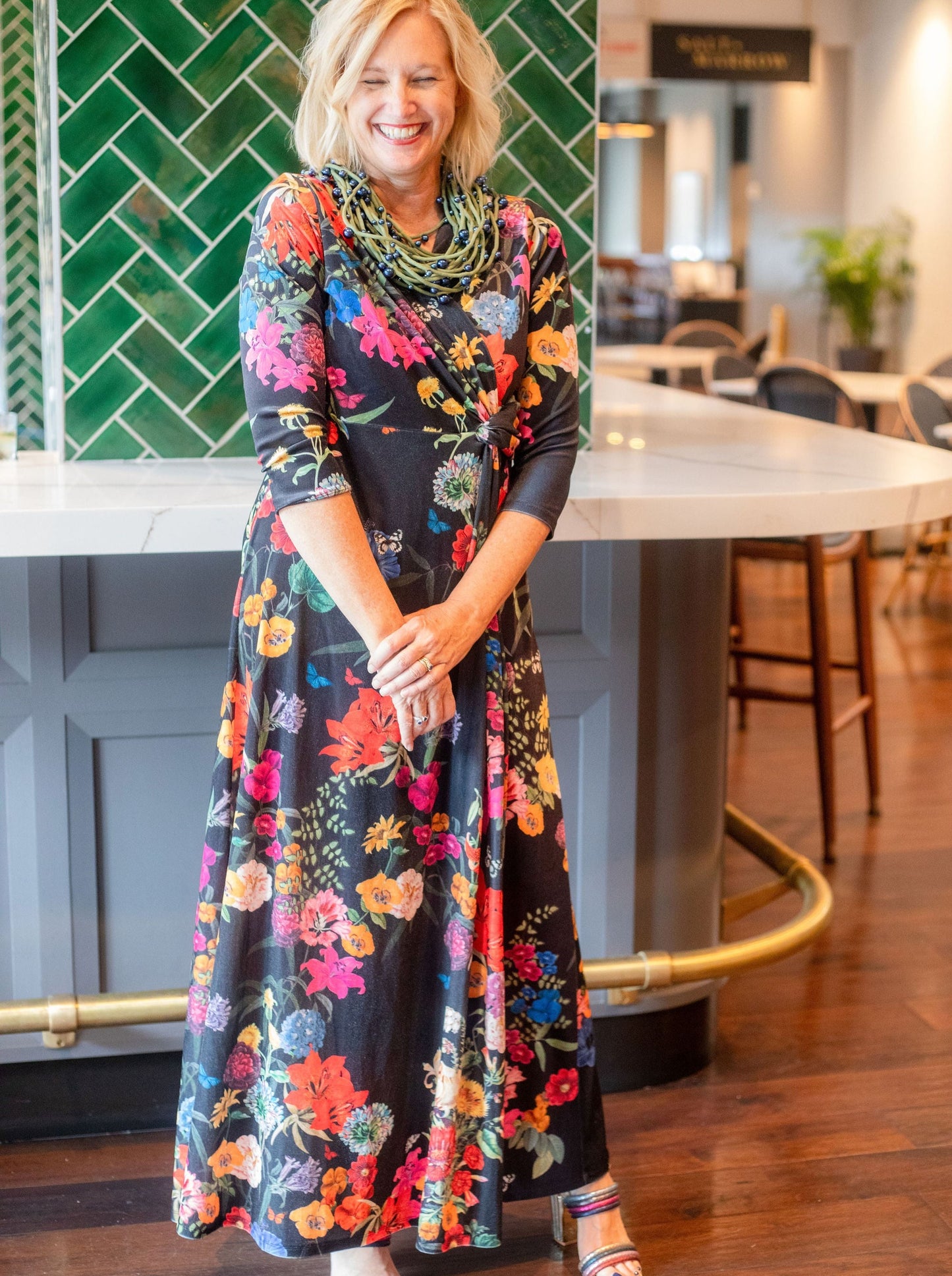 Adi Floral Velvet Dress
