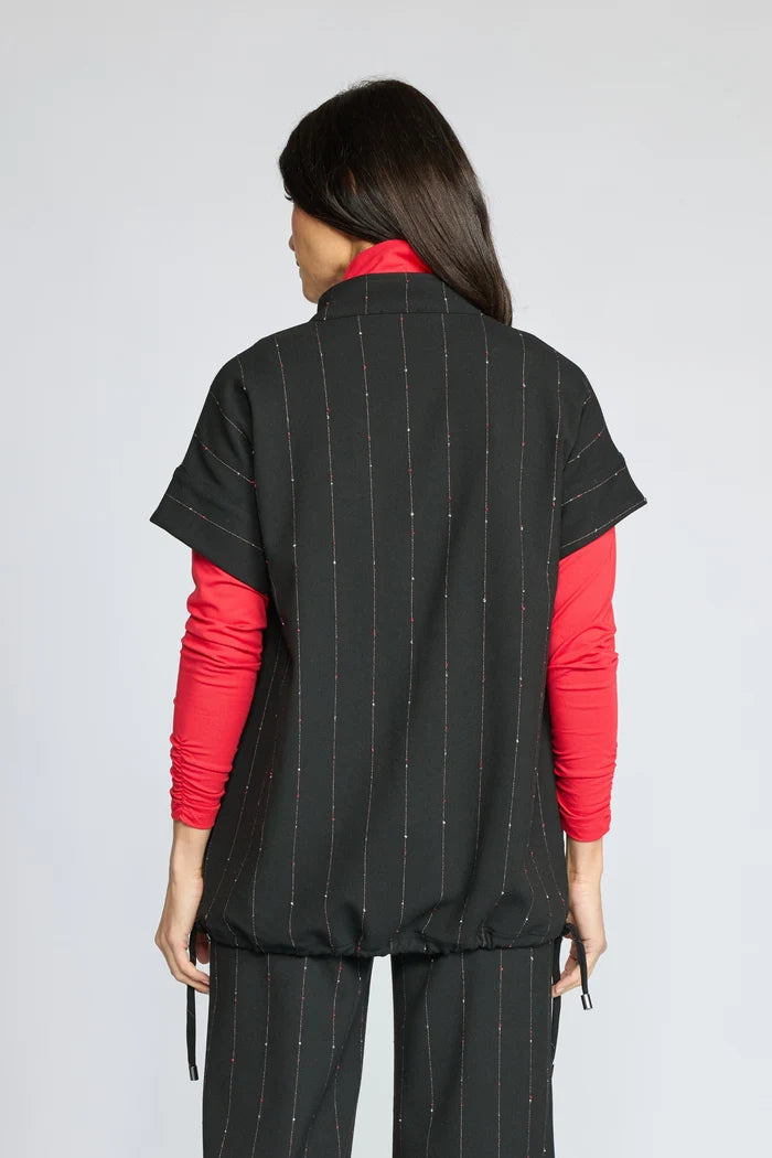 Pinstripe Travel Vest
