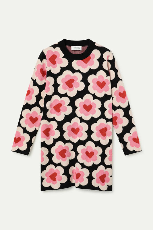 Sweet Heart Print Dress