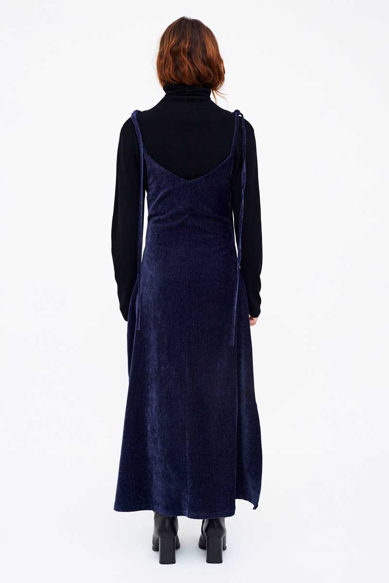 Tie Shoulder Dress | Navy