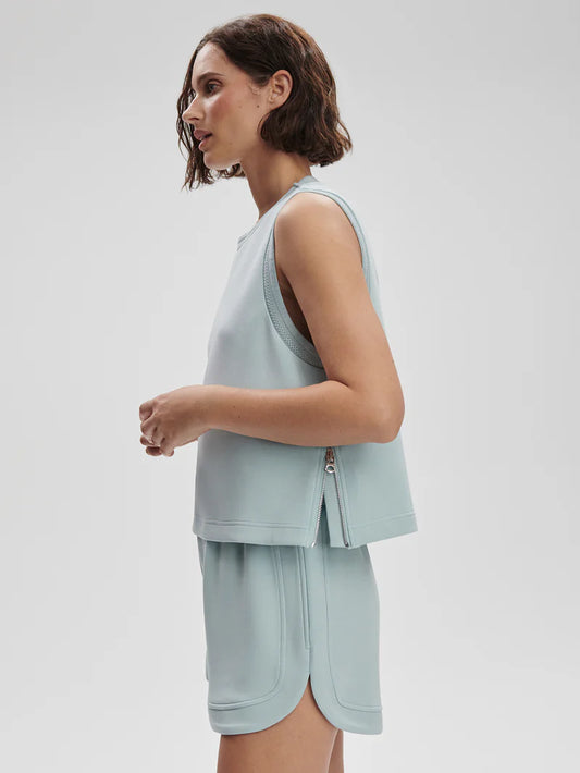 Shea Crop Tank | Ether Blue