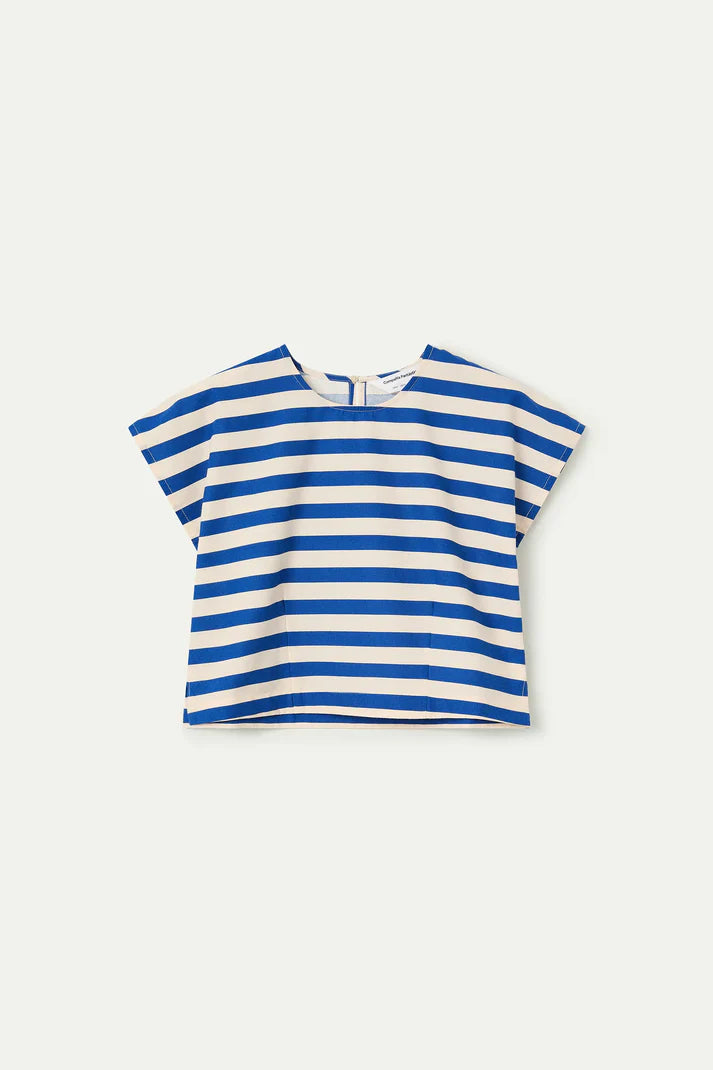 Blue Bamboo Stripe Top