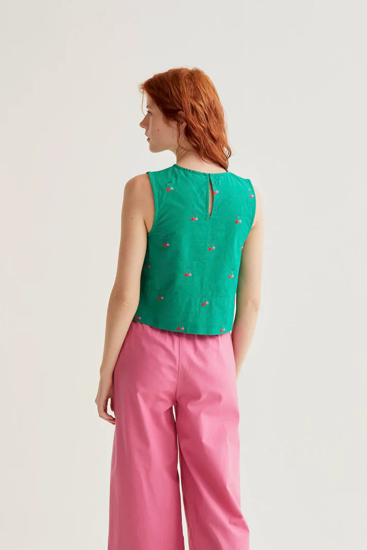 Cherry Print Top