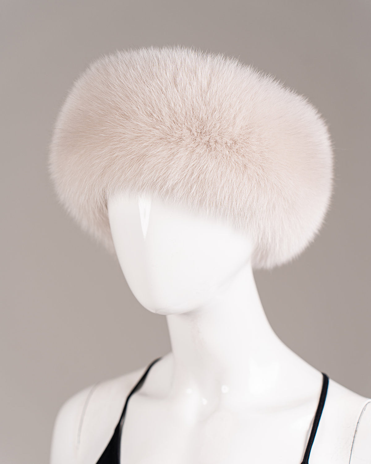 Oyster Fox Fur Headband/Collar
