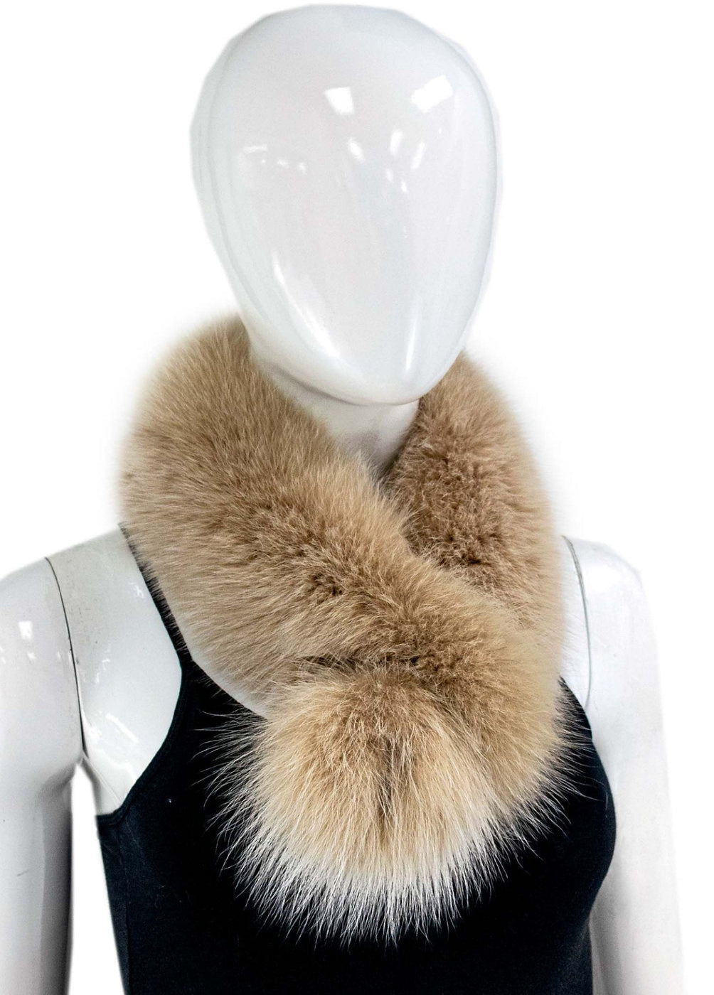 Camel Fur Pull Thru Collar