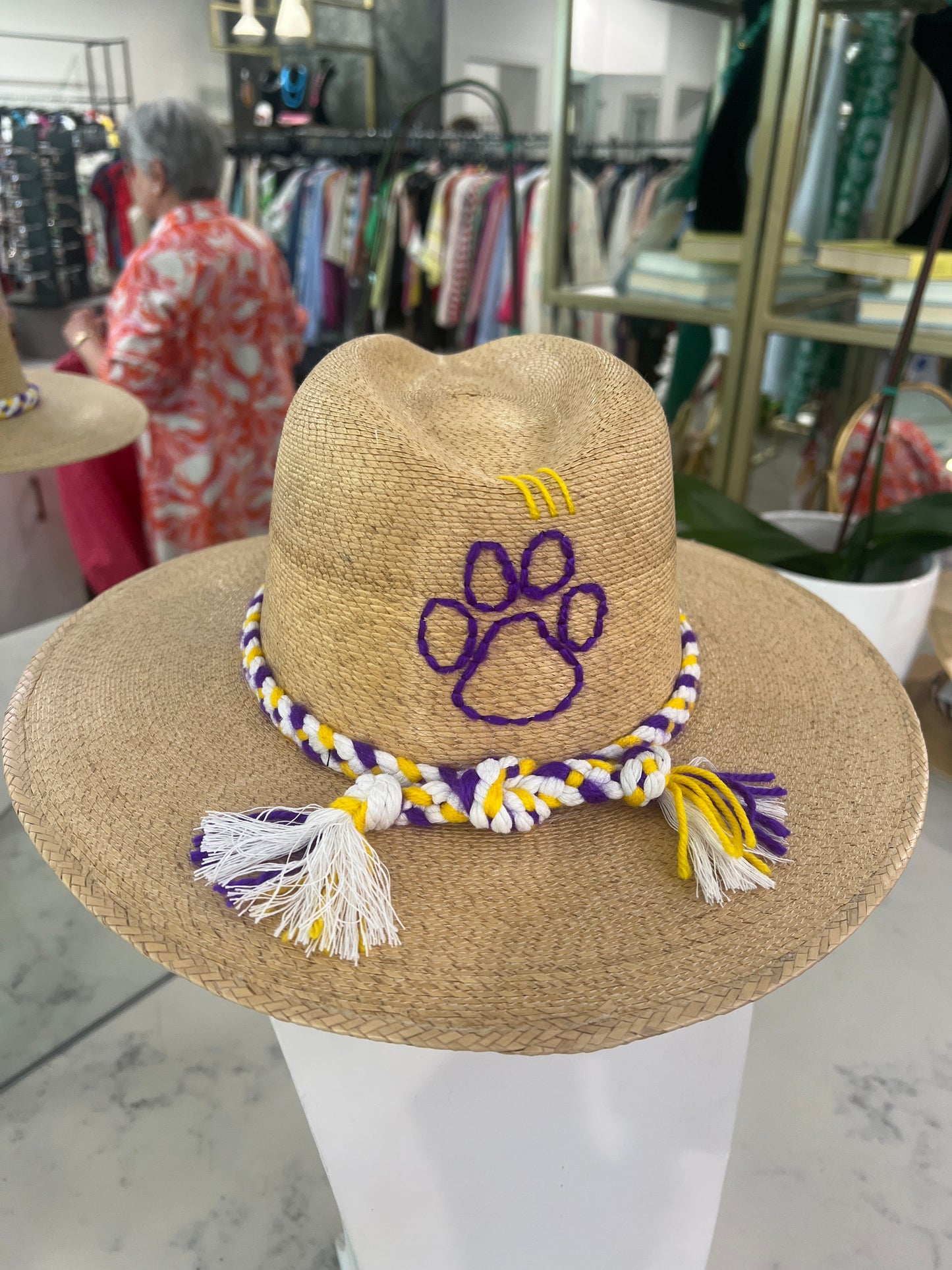 LSU Natural Palm Hat