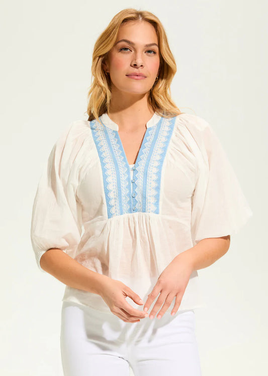 Embellished Appliqué Blouse