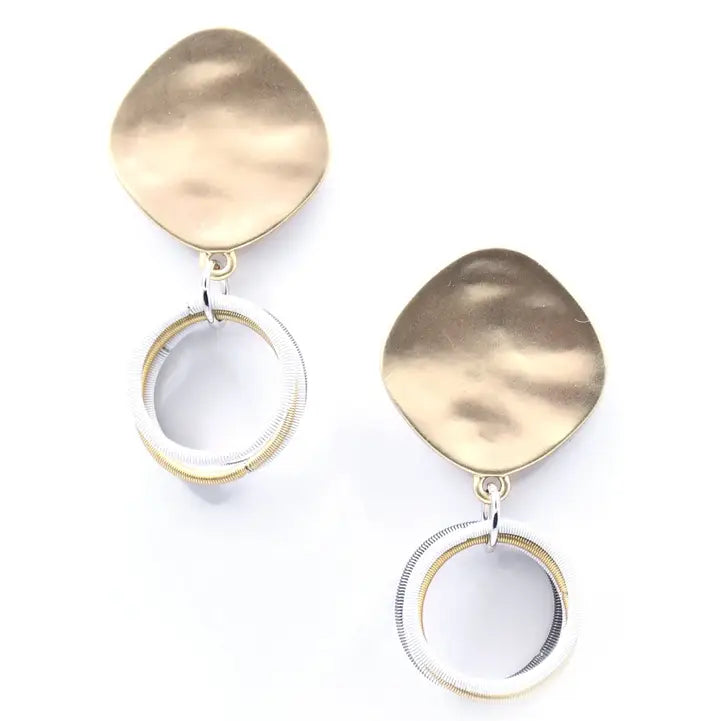 Gold Disc Earrings