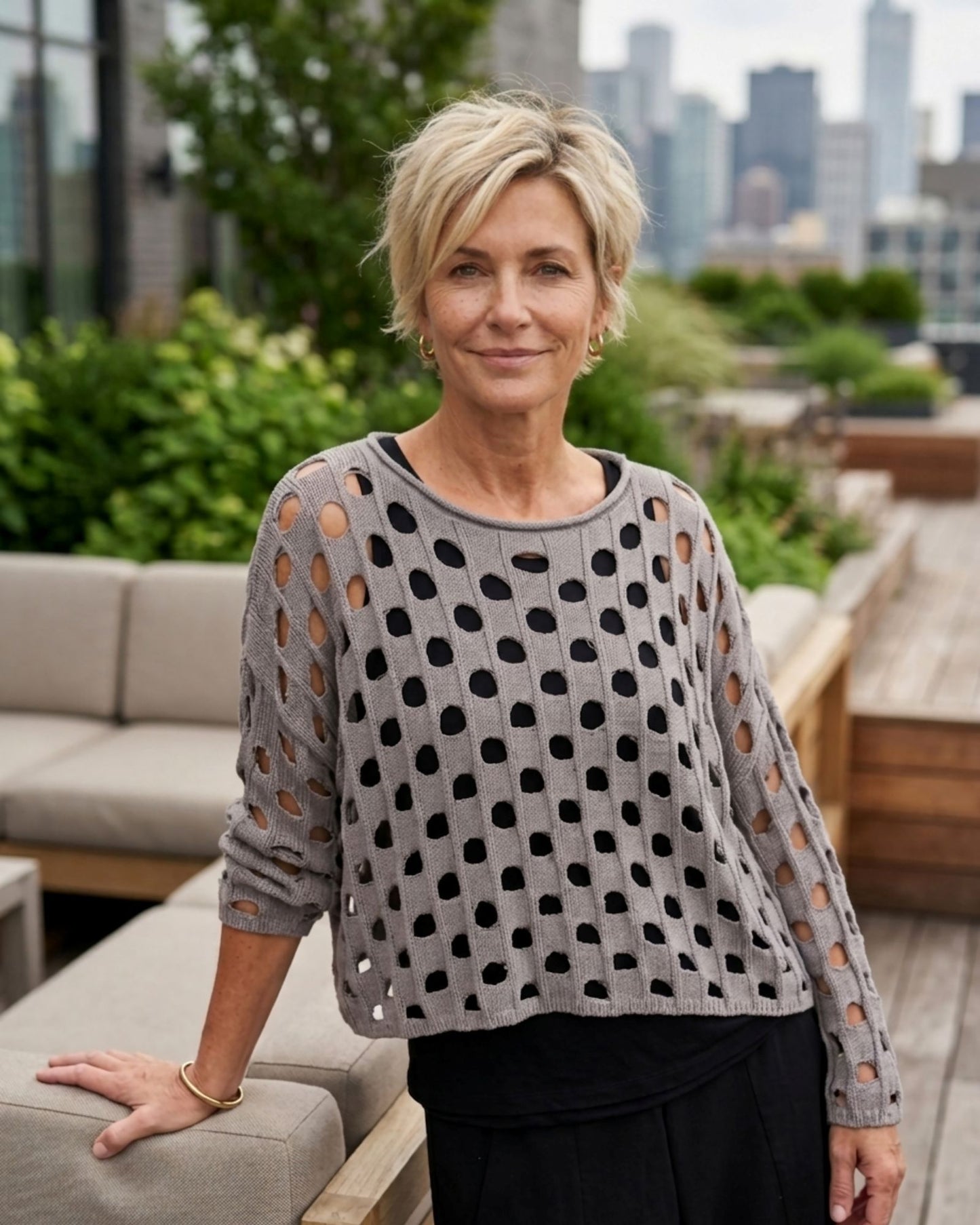 Open Weave Chic Topper