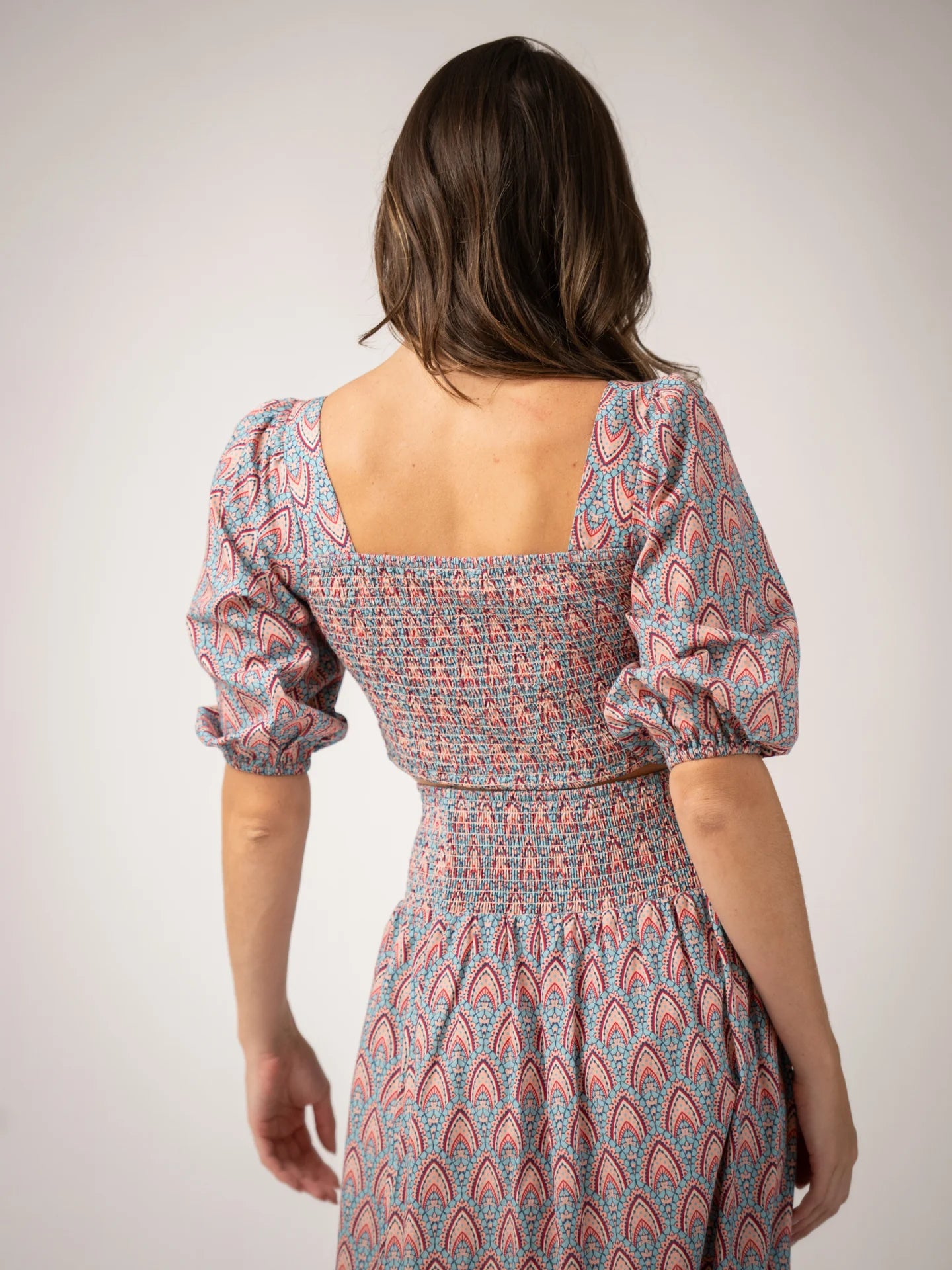 Ophelia Top | Red Scallop