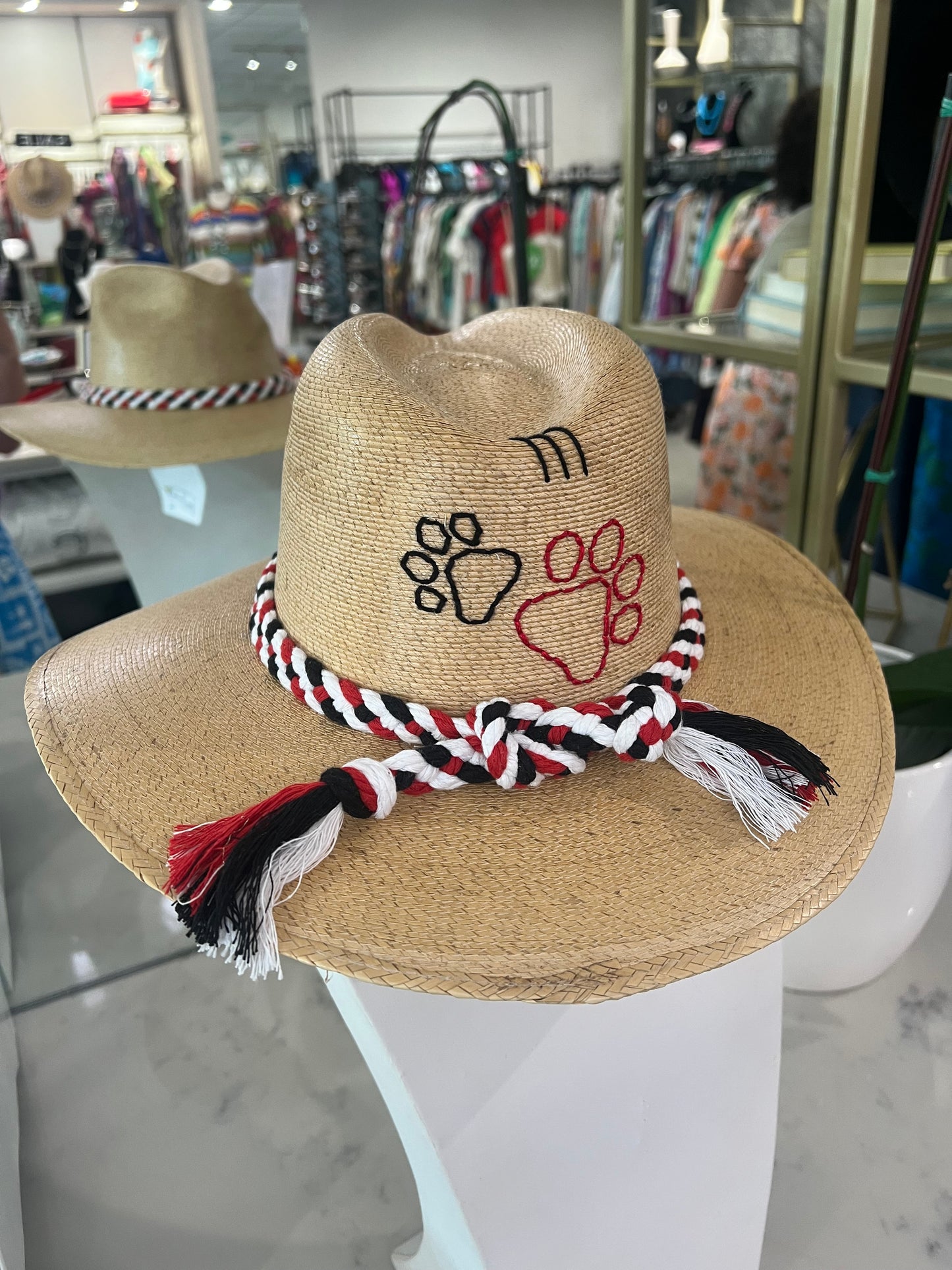 UGA Multi Paw Natural Palm Hat