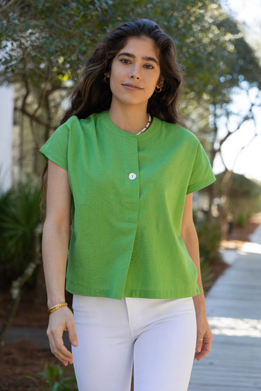 Anna Blouse | Meadow Green
