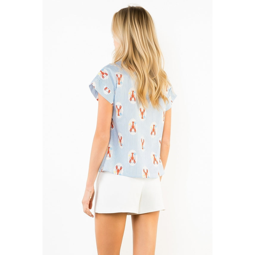 Lobster Print Top