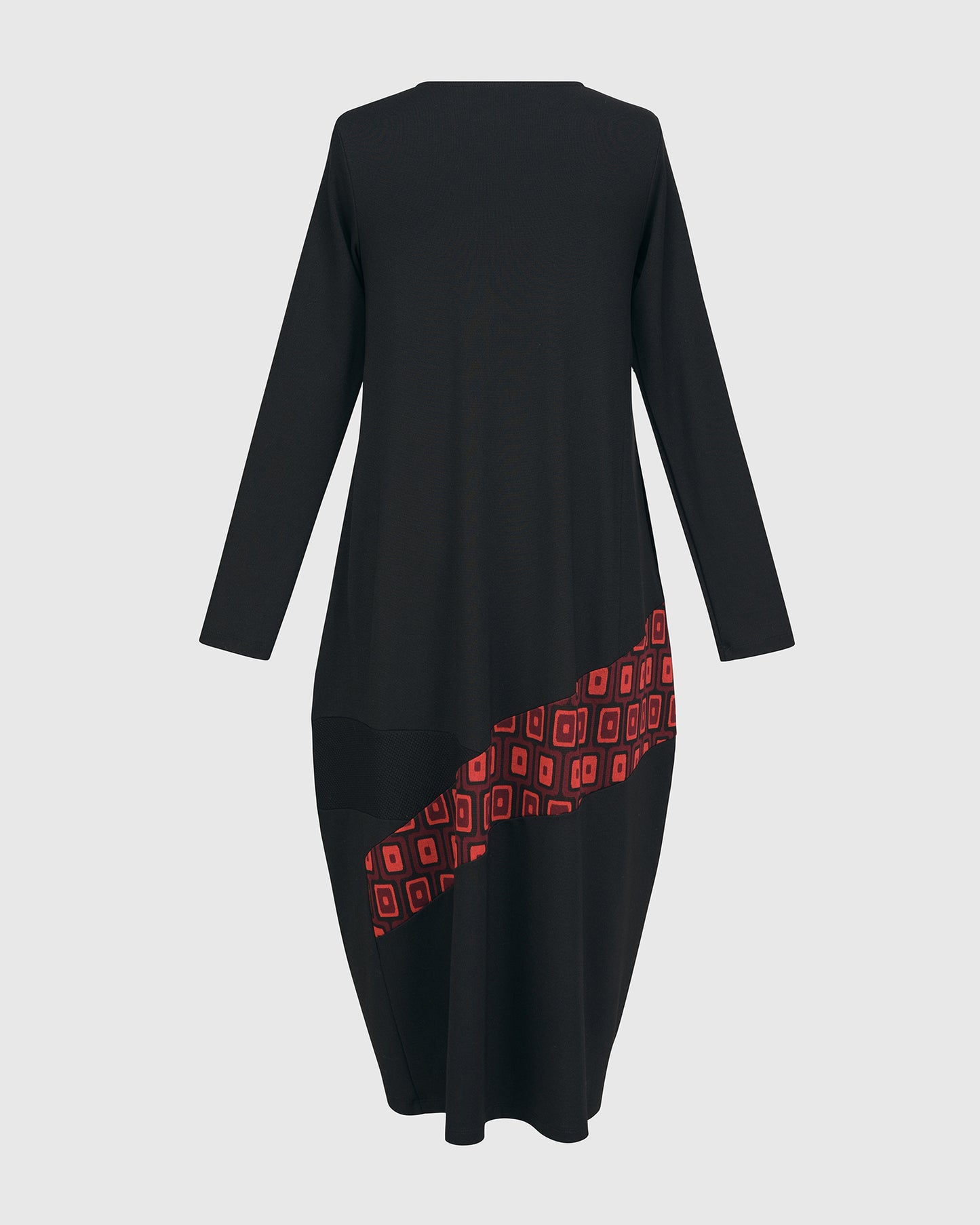 Red & Black Maxi Dress