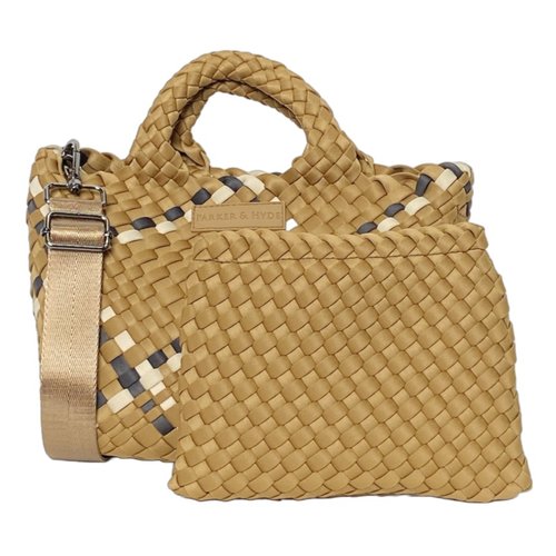 Mini Woven Tote | Camel