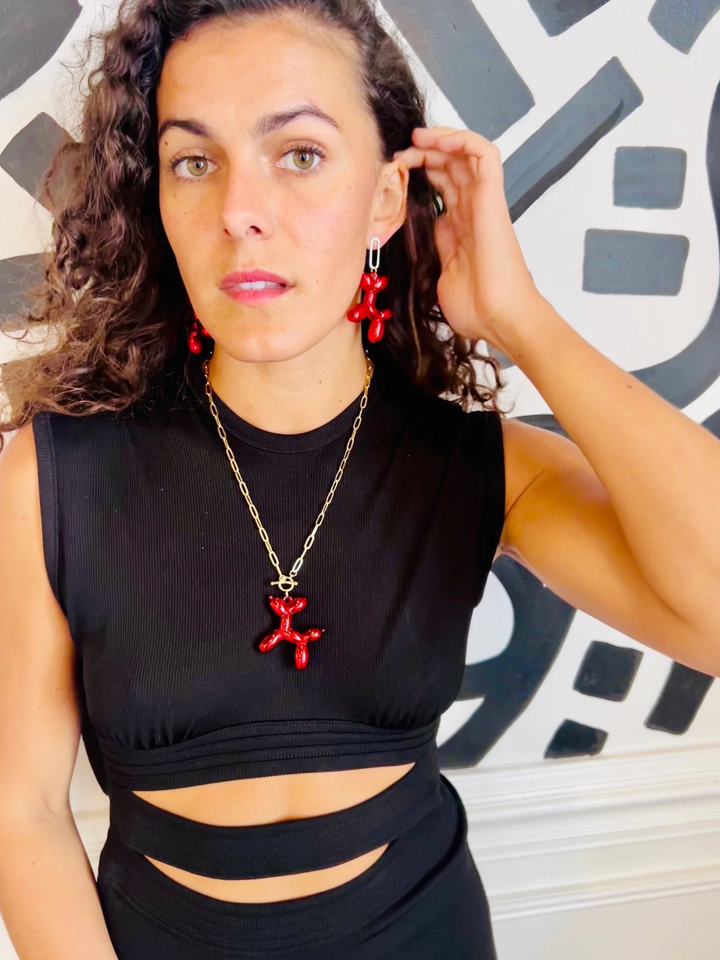 Balloon Dog Necklace | Red