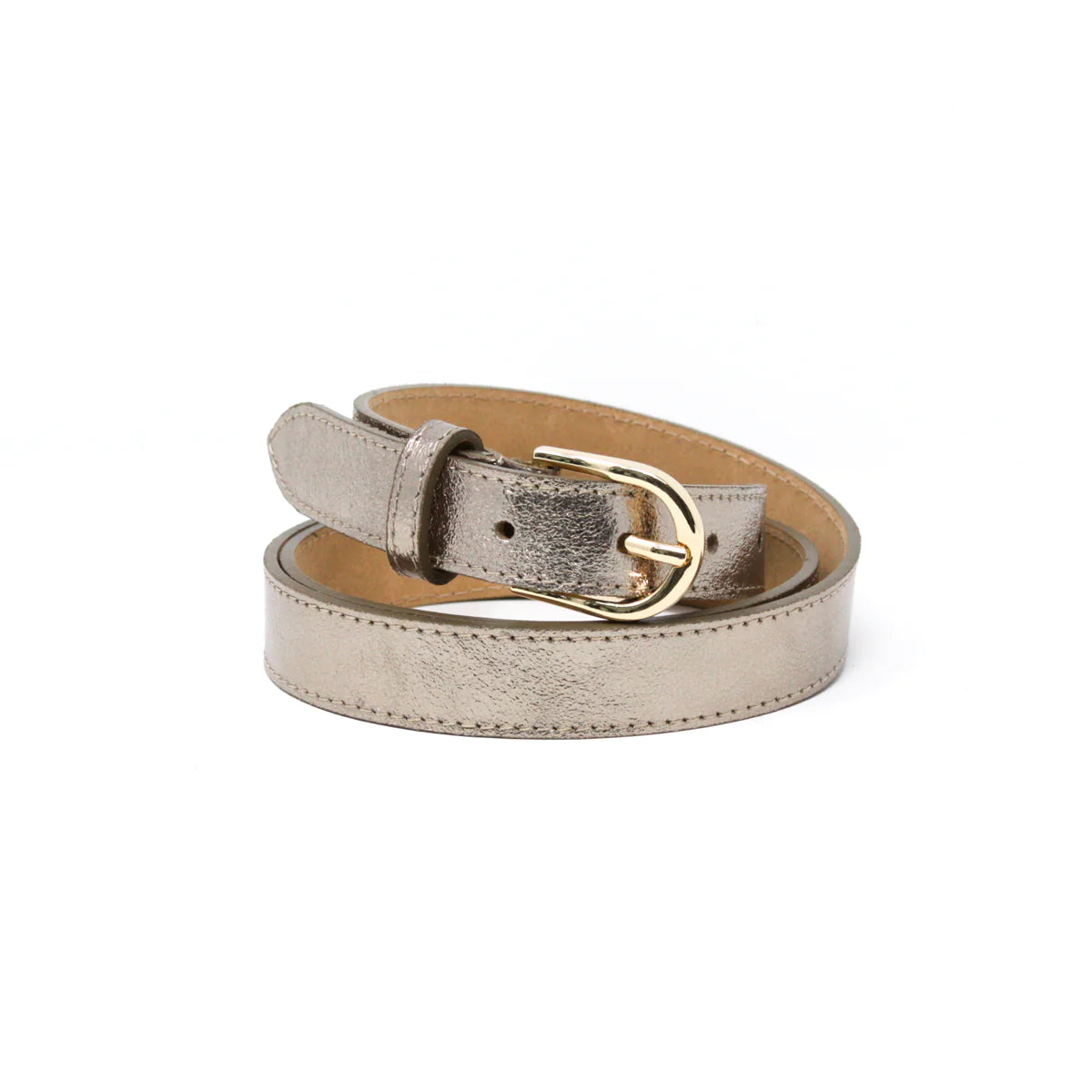 Bronze Leather Belt
