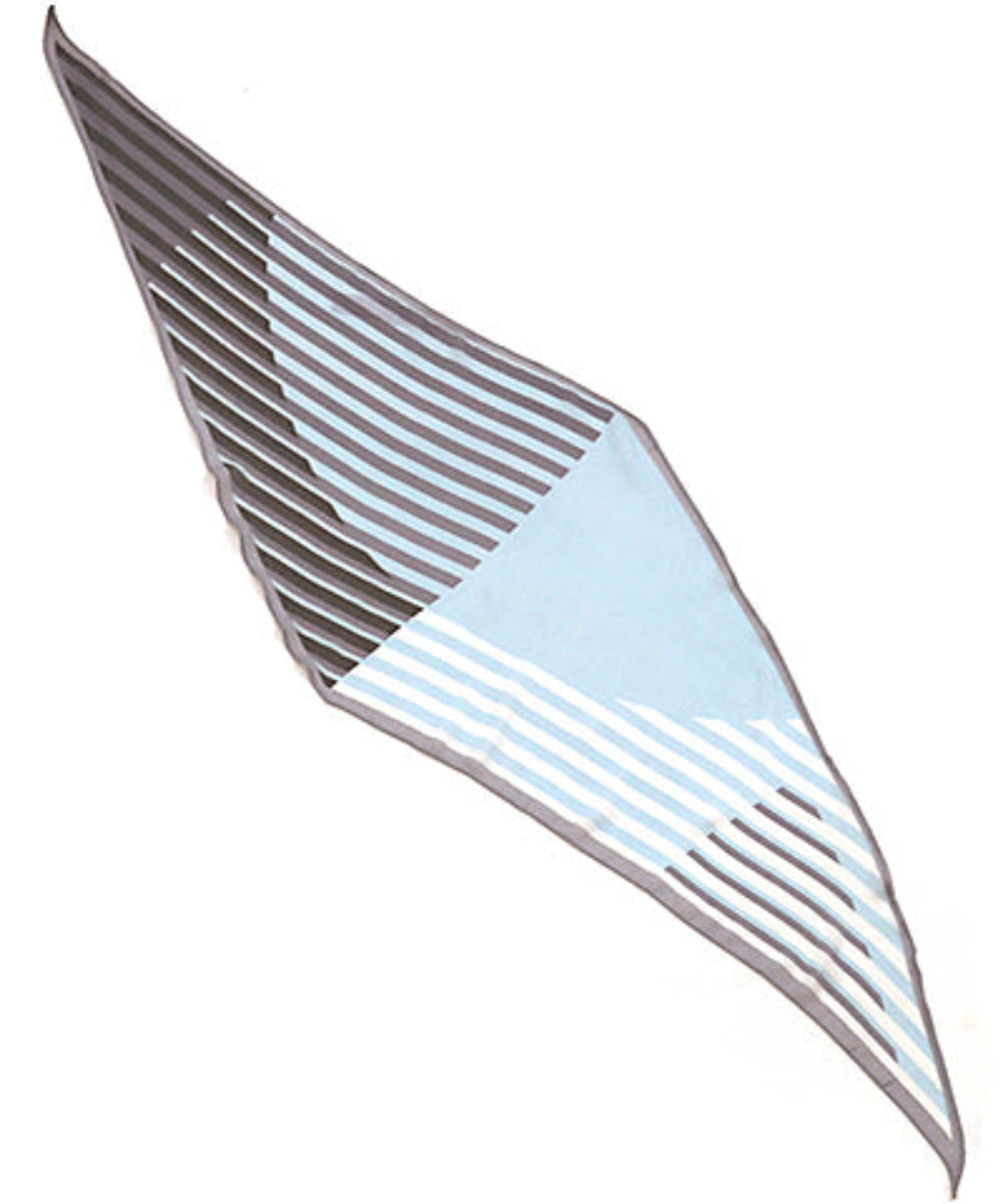 Stripe & Half Circle Scarf