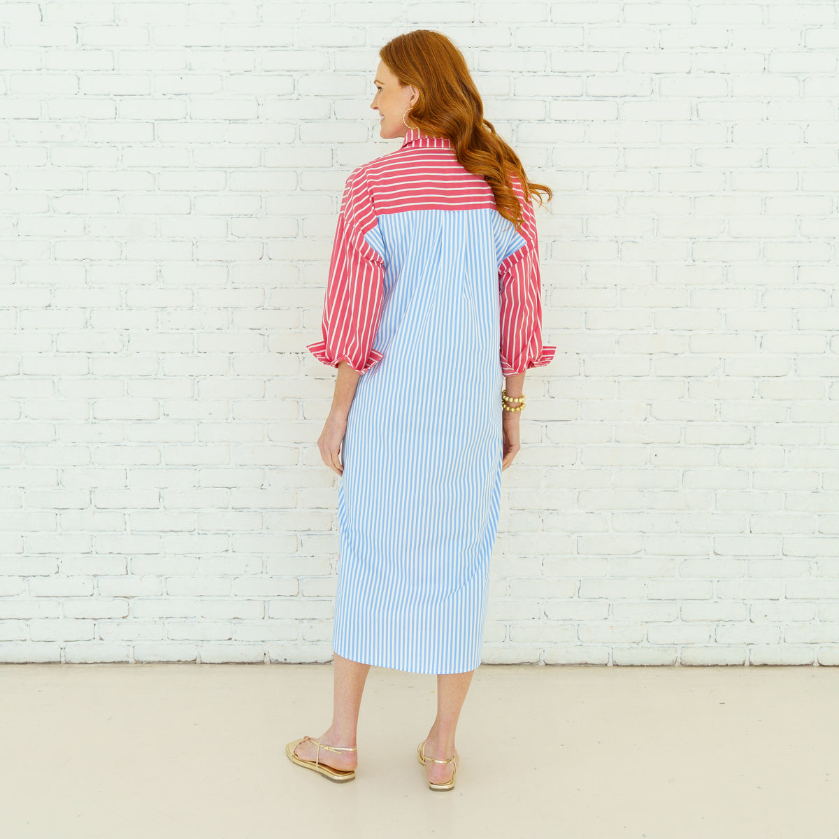 Libby Stripe Dress | Red
